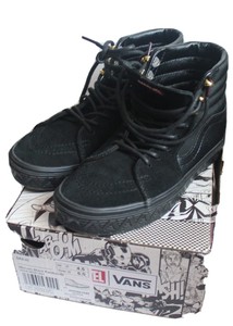 platform vans black panther