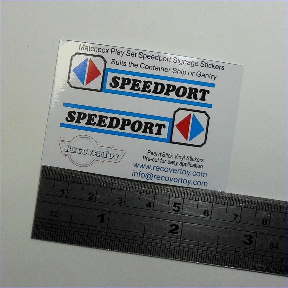 Matchbox Play Set PS-1 Container Port Harbor Speedport Ship Stickers Set - Image 4 of 4