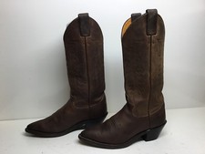 VTG WOMENS JUSTIN COWBOY BROWN BOOTS SIZE 6 B