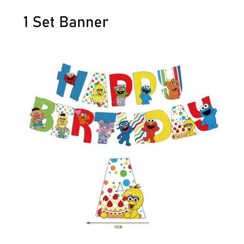 Sesame Street Party Supplies Balloons Kids Birthday Decorations Tableware - Picture 18 of 31