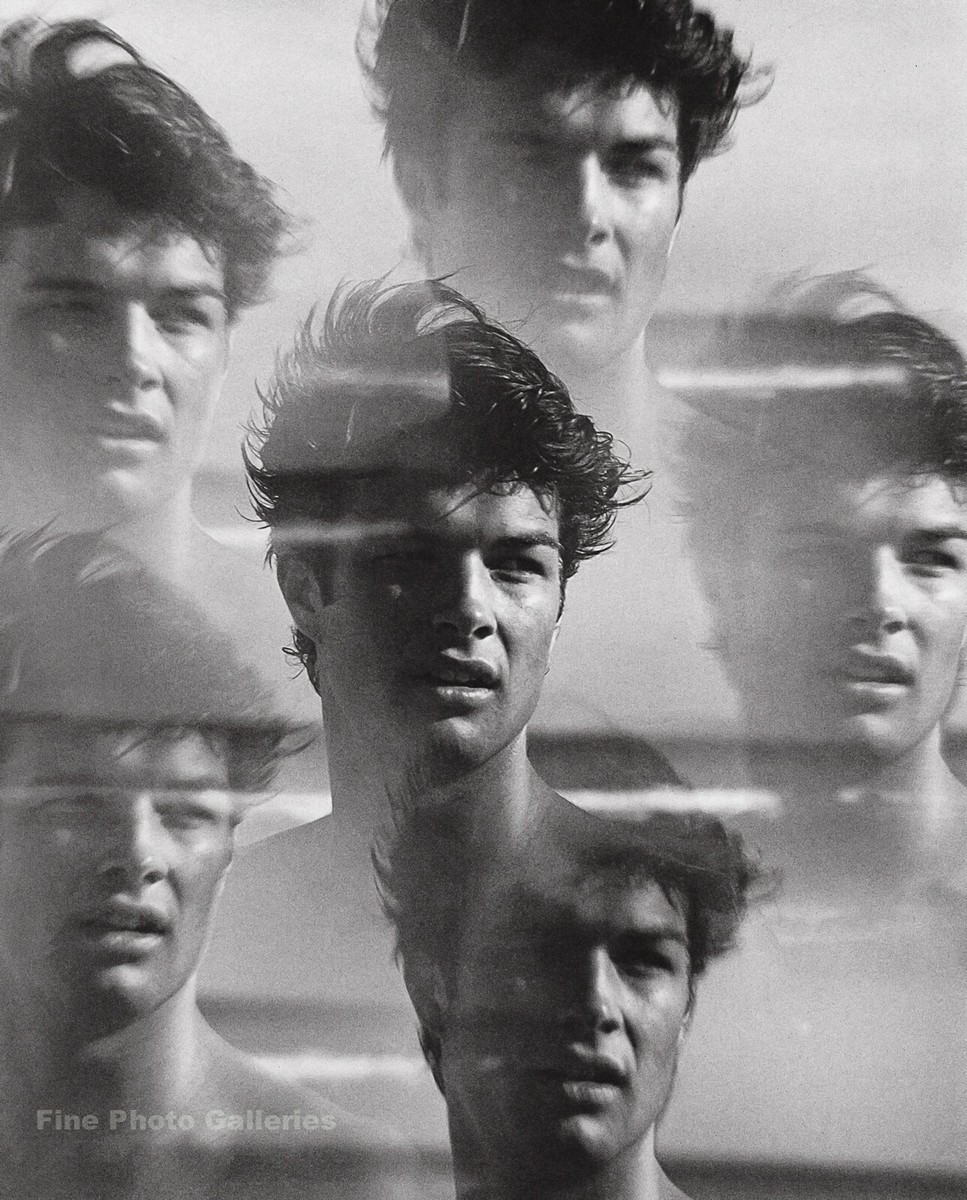 MEN & WOMEN Bruce Weber サイン入り 2000 Vintage BRUCE WEBER Surreal Handsome Male Model Beach Surf