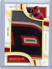 2023 Panini Immaculate Team Logo Patch Relic #JTLBPF Brandon Pfaadt No 13 of 15