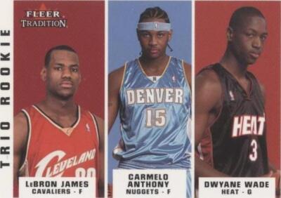 2003-04 Fleer Tradition - Carmelo Anthony/LeBron James/Dwyane Wade
