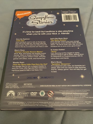Nick Jr. Favorites: Sleepytime Stories (DVD, 2008) New And Sealed!! - Foto 2 di 6