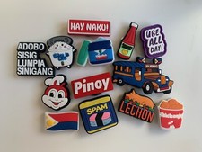 NEW FREE SHIPPING 13 pcs Crocs charm Filipino shoe charms