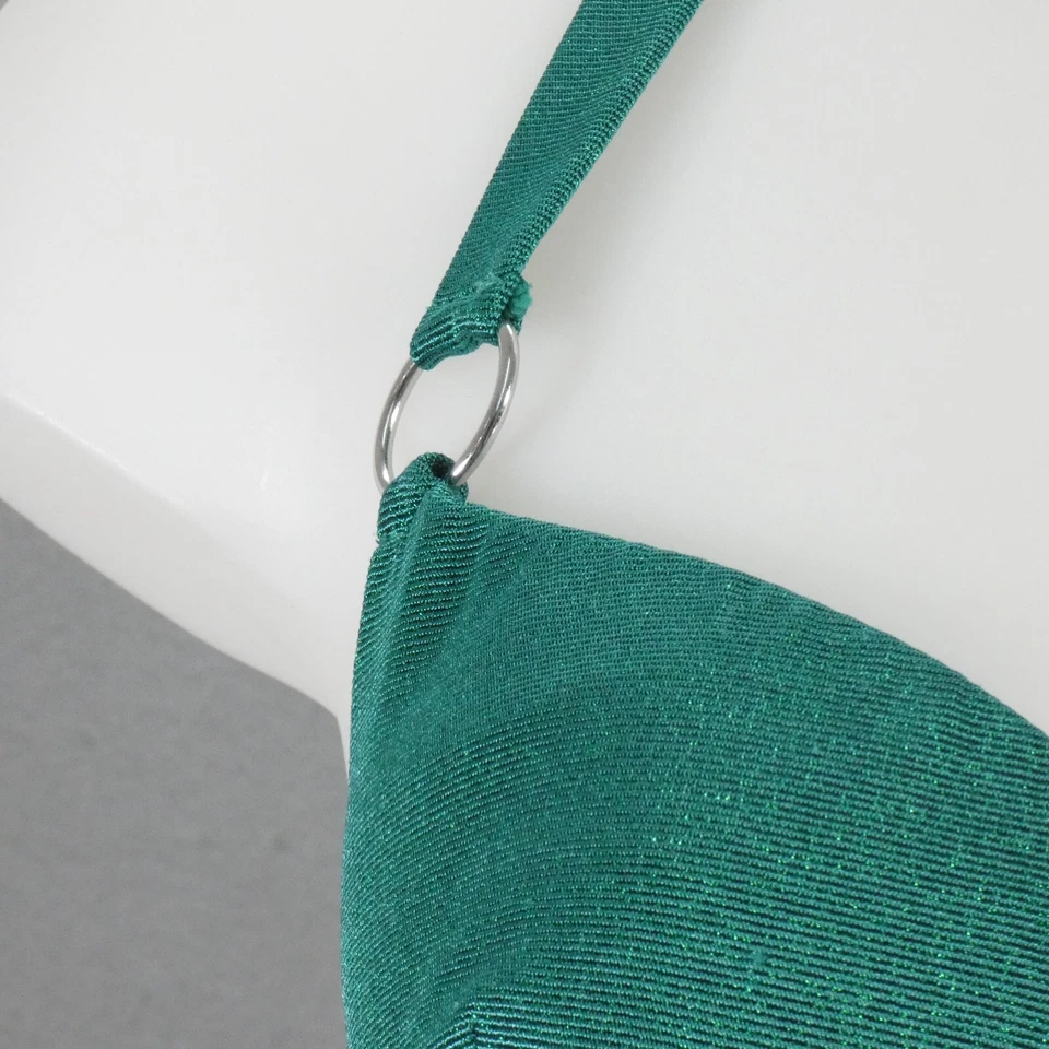 Conjunto de bikini verde Calzedonia con aros parte superior copa DD 10 anillo en tórico parte inferior Reino Unido 12 Foto 2 de 4