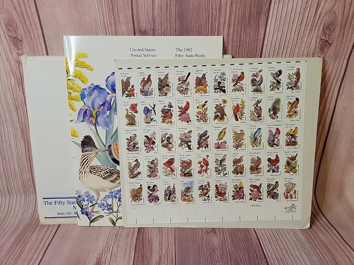 アメリカ合衆国の切手　state birds and flower The State Birds And Flowers Commemorative Mint-Stamp Panels