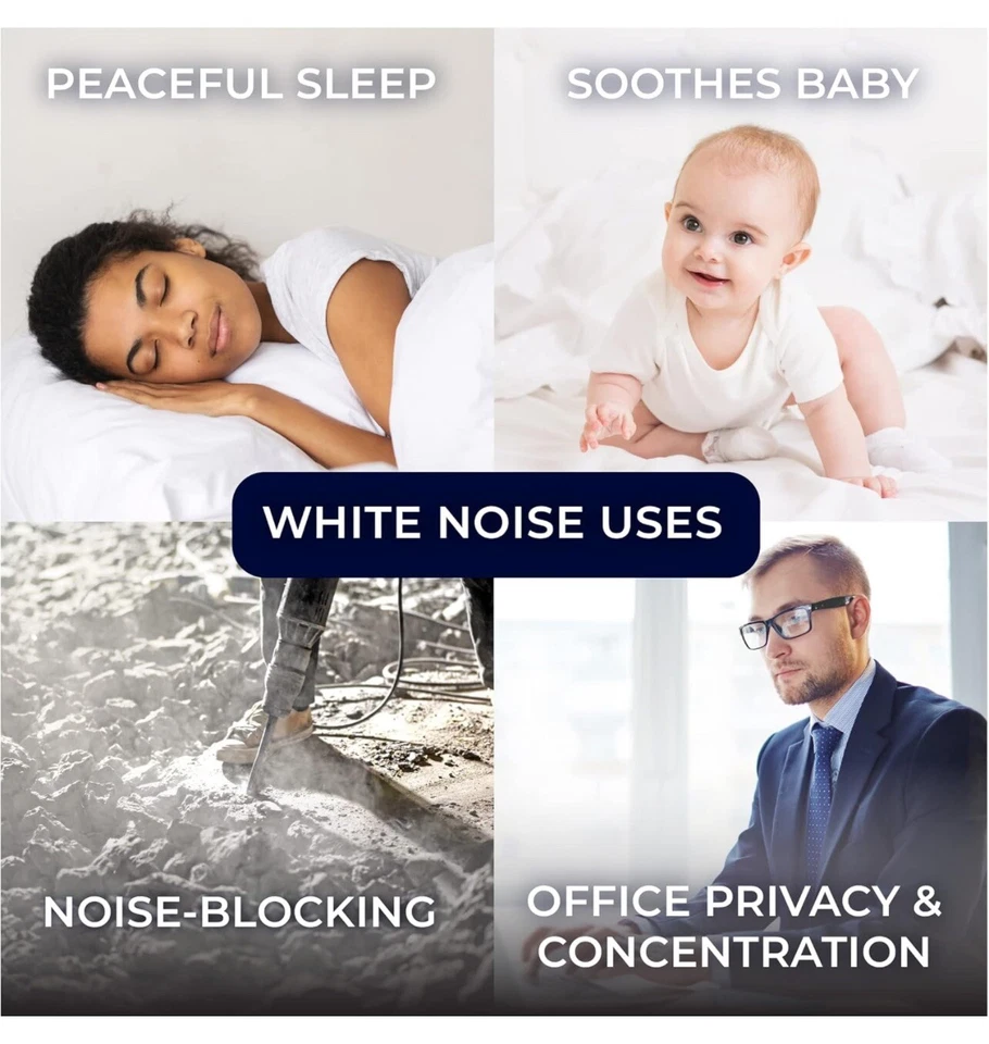 Yogasleep Dohm (Blanco/Gris) La Máquina de Ruido Blanco Original, Relajante Foto 4 de 4