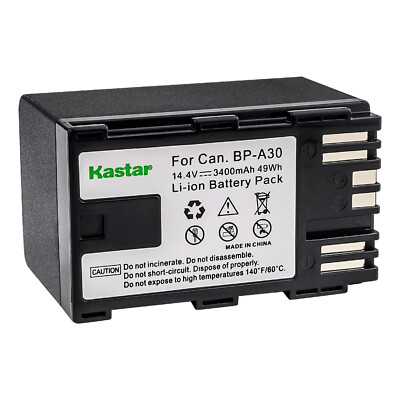 Kastar Fully Decoded Battery Replacement for Canon BP-A30 BP-A30