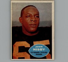 1960 TOPPS FOOTBALL JOHN NISBY #98 STEELERS