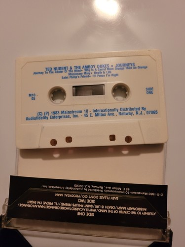 TED NUGENT & THE AMBOY DUKES-Journeys-1983 Mainstream 10 Cassette-SUPERB Rock! - Picture 5 of 5