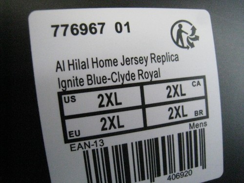 2023/24 Al Hilal Home Jersey #10 Neymar Jr 2XL PUMA Saudi Pro League NEW NWT! - Picture 6 of 8