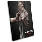 Logan Claws X-Men Poster Movie Greats SINGLE CANVAS WALL ART Picture Print
