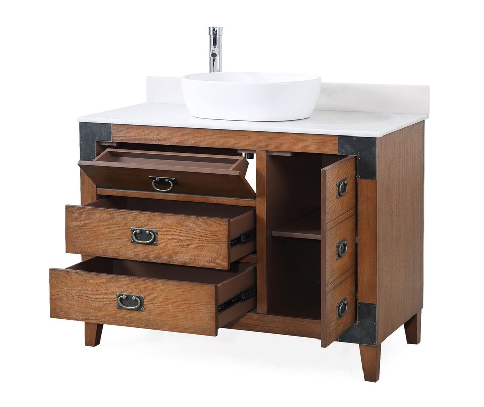 42 inch Vessel Sink Traditional Style Bathroom Vanity Akira CF-35542 | eBay