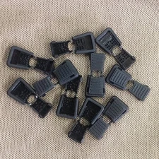 10 package of  Black Zipper Pull Cord Lock Ends, Stopper, Backpack, Bag , Rope 