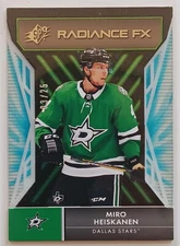 2021-22 Upper Deck SPx Radiance FX Green Miro Heiskanen /25 Dallas Stars