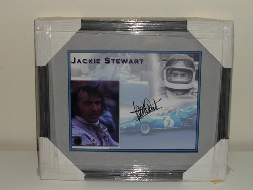 Tyrrell Jackie Stewart signed art photo