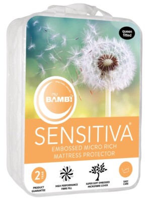 Bambi Sensitiva Embossed Microfibre Quilted Mattress Protector Single Size