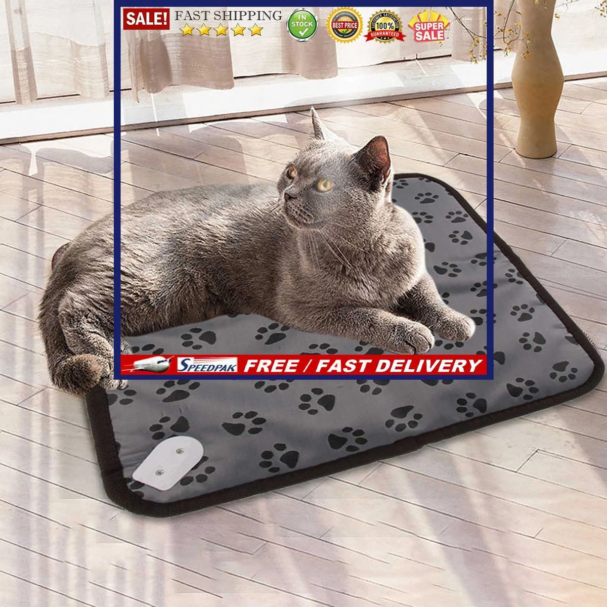 Electric Heating Blanket Waterproof Paw Print 110V US Plug for Indoor  Outdoor | eBay