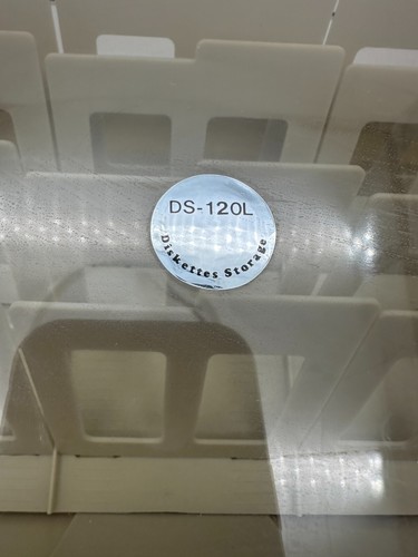 Vintage Personal 3 1/2" Diskette Storage Lockable DS-120L Original Case 3.5" - Afbeelding 5 van 8