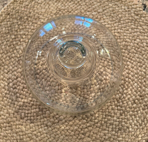 Glass Clear Round Heavy Dome Cover for Cheese Dessert tray Knob 6.5 Inch - Picture 5 of 8