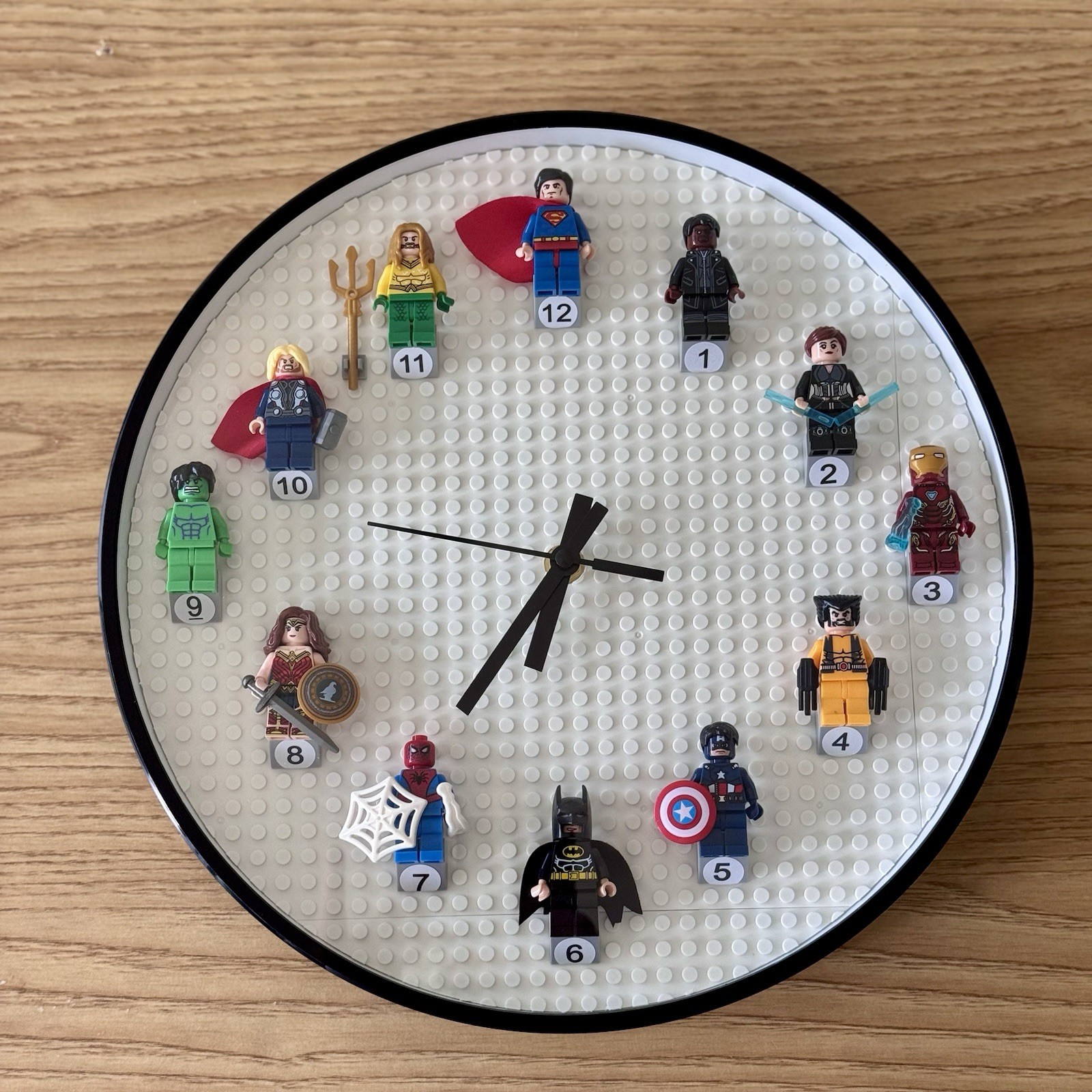 Superhero Wall Clock – Unique Handmade Display For Kids Bedroom