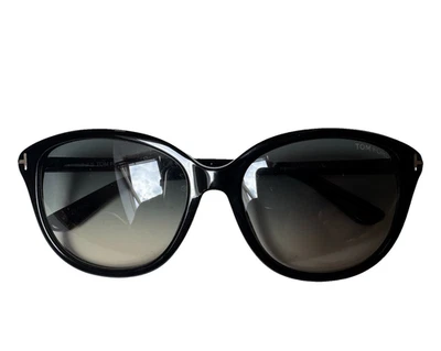 Tom Ford Karmen TF329 01B Damen Sonnenbrille Cat Eye Oversize schwarz grau 140 - Bild 1 von 4