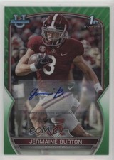 2022 Bowman U Chrome Prospect Green Refractor 24/99 Jermaine Burton Auto 1h7f