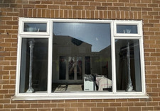 White uPVC Fixed Window 71 x 45 in Double-Pane Insulating Glass Glazed