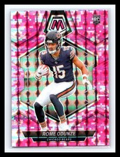 2024 Panini Mosaic - Rookies Rome Odunze #309 Camo Pink Holo Prizm (RC)