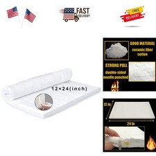 24" x12"x1" Thick Ceramic Fiber Blanket Fireproof Insulation Baffle Rated to ...