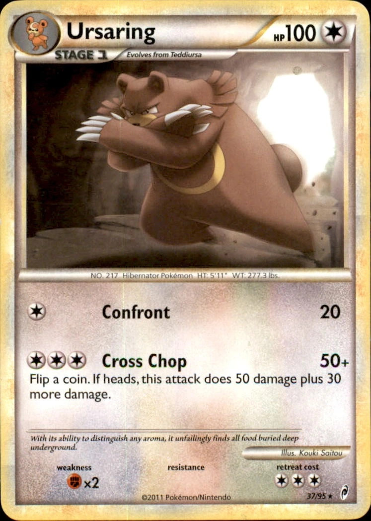 Ursaring 37/95 Call of Legends Rare MP Pokemon TCG