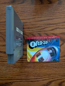 Orb 3D NES Nintendo Game Cartridge + Instruction Manual Authentic Cleaned Tested