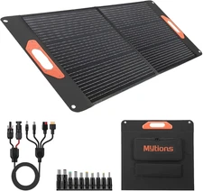 100W Portable Solar Panel for Power Station, Compatible with Jackery, Ecoflow, B