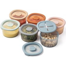 Moonkie Silicone Snack Containers for and Toddlers 8 oz Baby Food Container...