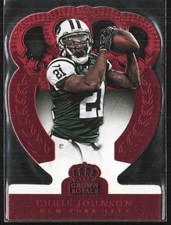2014 Panini Crown Royale #65 Chris Johnson Red #/99 New York Jets (LS)