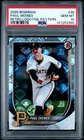 147253380 Paul Skenes 2025 Bowman #30 Retro Logo Foil Pattern PSA 10