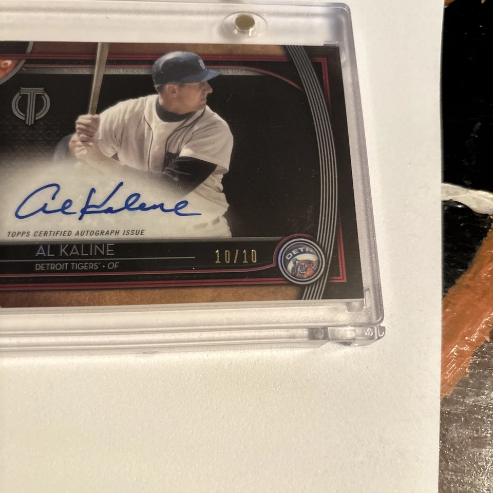 2020 Topps Tribute Tribute Tandem Miguel Cabrera/Al Kaline Dual Auto 10/10 - Image 4 of 4