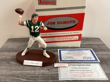 SSG Rare JOE NAMATH Signed Salvino NFL Football "NY Jets" Figurine - COA Box
