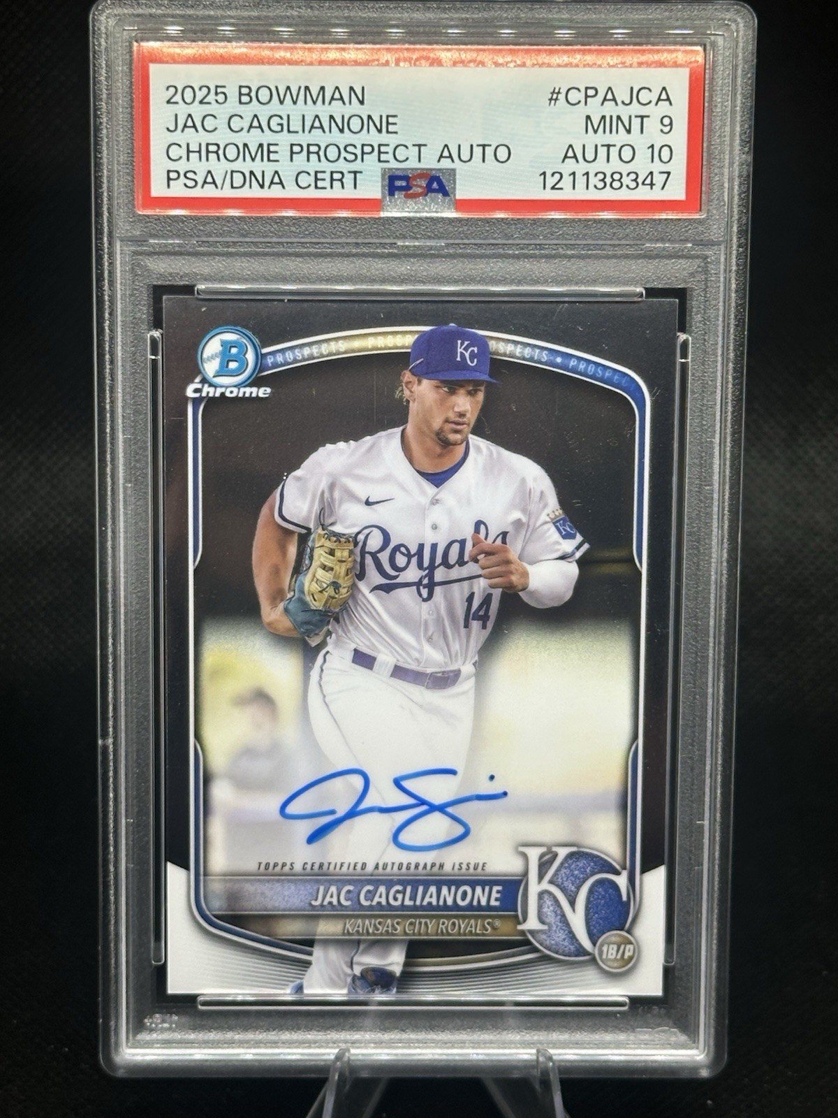 2025 Bowman - Chrome Prospect Autographs Jac Caglianone #CPA-JCA (AU, RC)