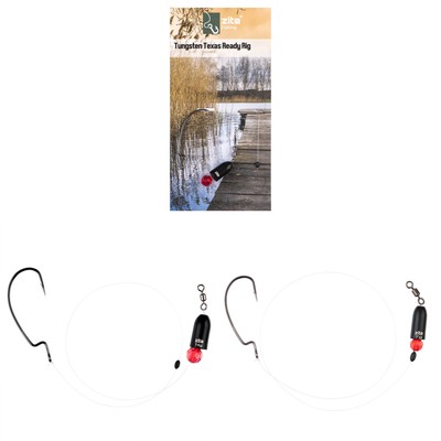 Tungsten Texas Ready Rig S 7g & L 14g Fertigmontage Ready-to-Fish Zite Fishing