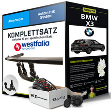 F�r BMW X3 Typ G01 , F97 , G08 Anh�ngerkupplung abnehmbar +eSatz 13pol 17- NEU