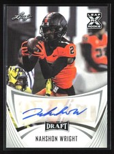 2021 Leaf Draft Auto Nahshon Wright Auto RC #BA-NW1