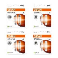 8 Glühlampen Innenraum 12V 10W SV8.5-8 OSRAM ORIGINAL passend für PKW