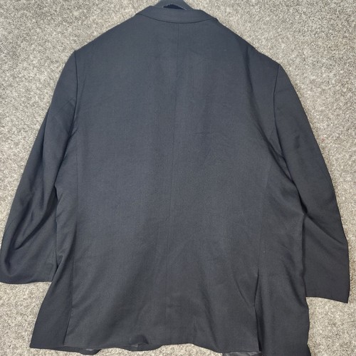 Stacy Adams Anzug Sakko Herren 54 L lang schwarz Dreiknopf Blazer gefüttert Mantel - Bild 12 von 16