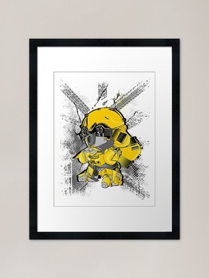 BUMBLEBEE TRANSFORMER Essential Fra gerahmtes Wandbild Poster Leinwanddruck Bild