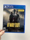 A Way Out PlayStation 4 Video Game 2018 Sony PS4 No Manual