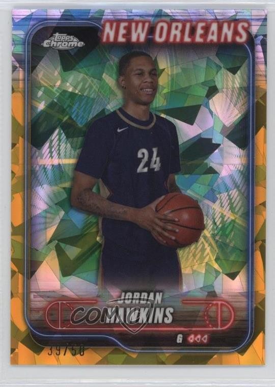 2024-25 Topps Chrome Sapphire Edition Gold 39/50 Jordan Hawkins #200 19l7