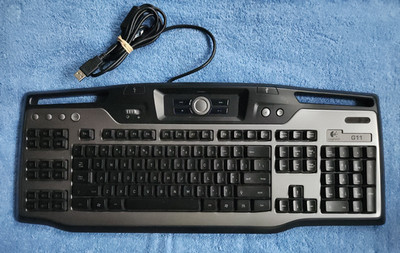 Logitech G11 USB Gaming Keyboard 18 G-Keys Media Controls Tested Read