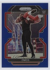 2022 Panini Prizm WWE Blue Prizm 83/199 Omos #170 ob9